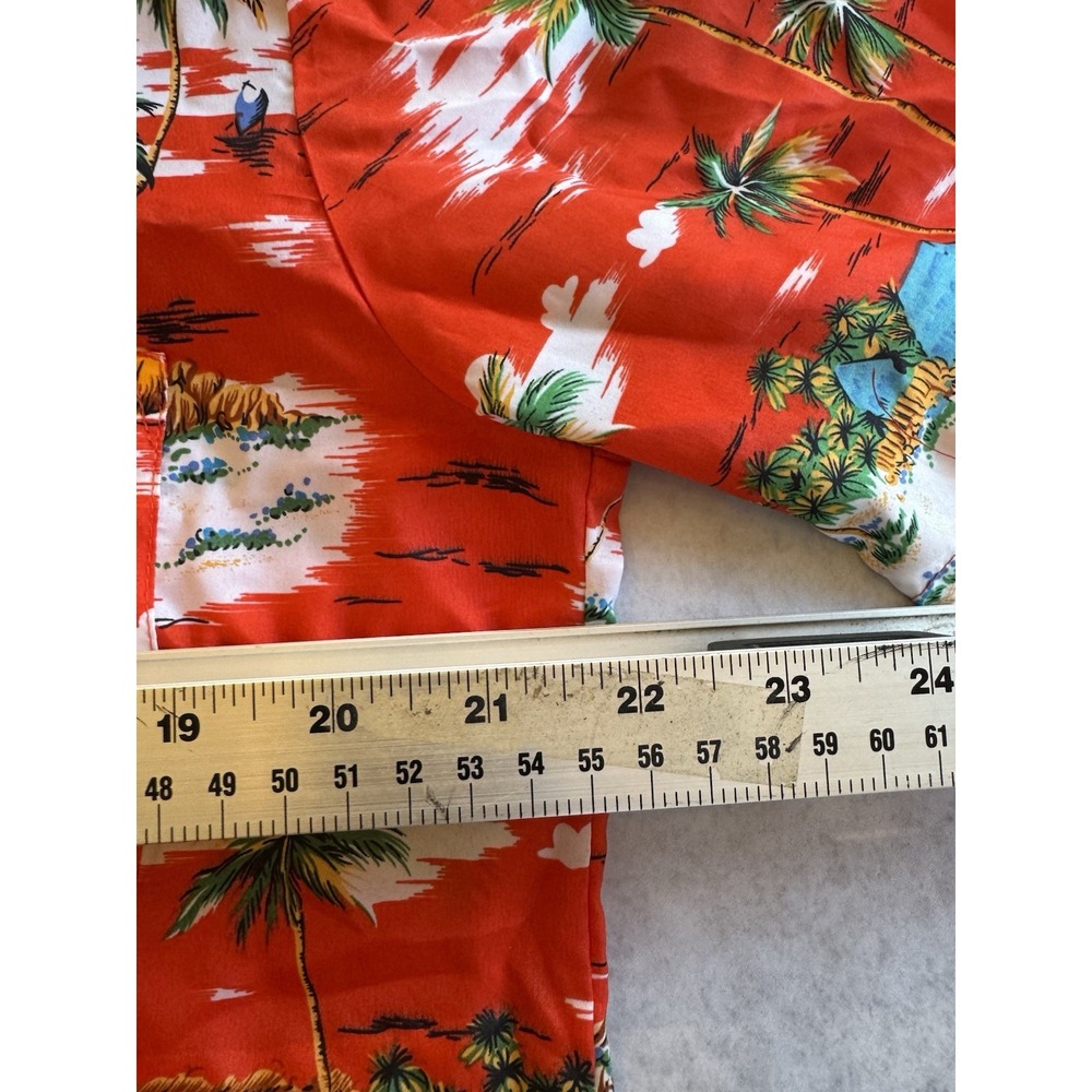 ISLANDER HAWAIIAN CAMP SHIRT TROPICAL BEACH RESORT PRINT SIZE L - Picture 3 of 5